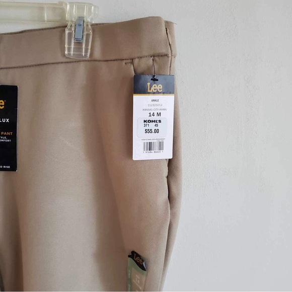 Lee Womens Khaki The Any Wear Pant NWT - Picture 5 of 8